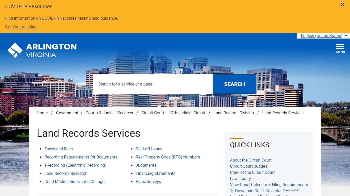 Land Records Services - Arlington County, Virginia