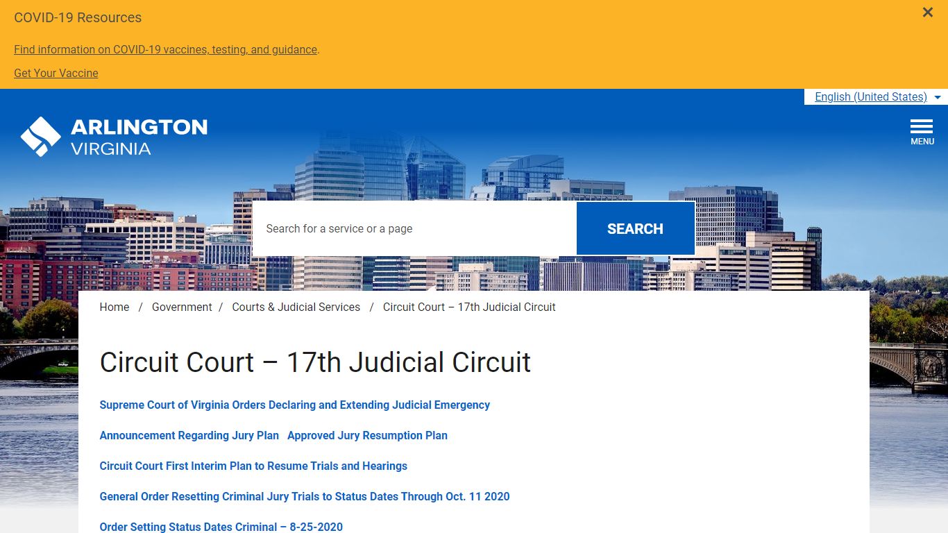 Circuit Court – 17th Judicial Circuit - Arlington County, Virginia